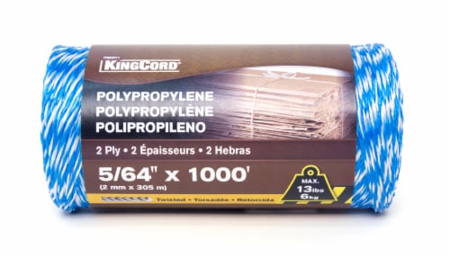 Mibro Kingcord Twisted Polypropylene Rope - Blue/White Perspective: front