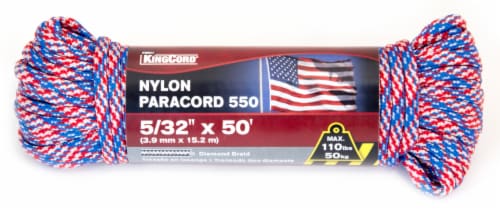 Mibro Kingcord Nylon Diamond Braid Paracord 550 Patriot Perspective: front