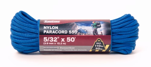 Mibro Kingcord Paracord 550 Nylon Diamond Braid - Blue Perspective: front