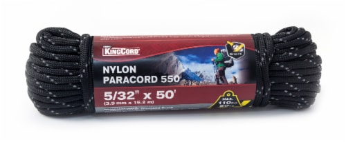 Mibro Kingcord Paracord 550 Nylon Reflective Black Perspective: front