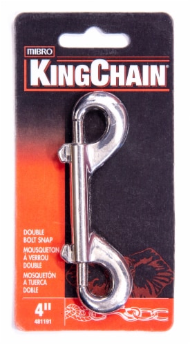 Mibro Kingchain Double Bolt Snap Nickel Perspective: front