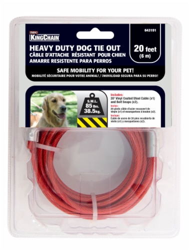 Tie out cable for large dogs clearance