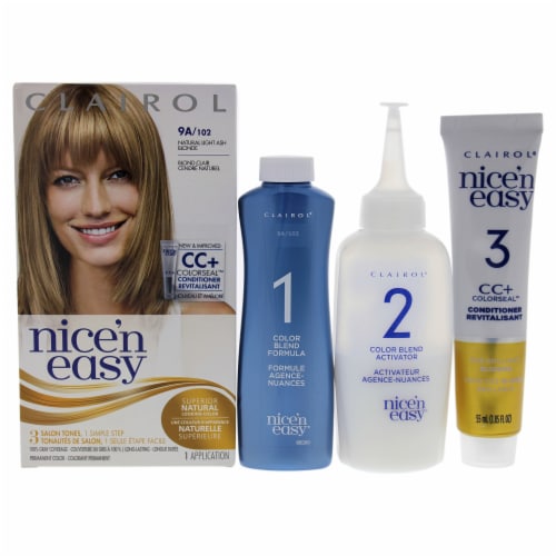 Clairol Nice n Easy Permanent Color 102 Natural Light Ash Blonde Hair Color  1 Application, 1 Application - Dillons Food Stores
