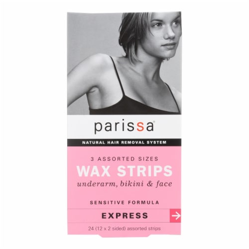 Parissa Wax Strips Sensitive Formula Natural Hair Removal Perspective: front
