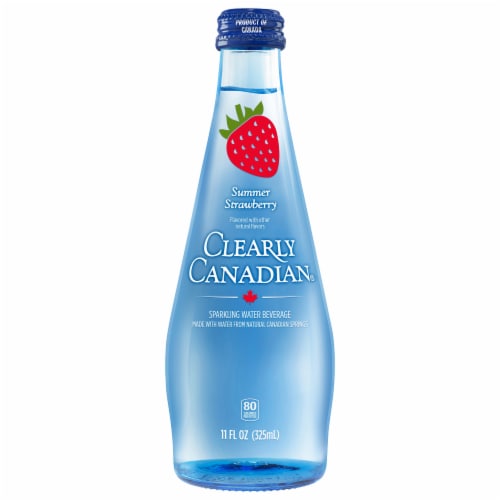 Clearly Canadian® Summer Strawberry Sparkling Water Beverage Perspective: front