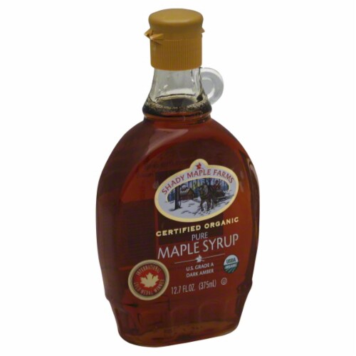 Shady Maple Farms 100 Percent Organic Maple Syrup Perspective: front