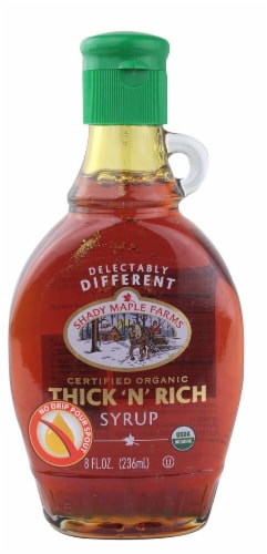 Shady Maple Farms Organic Thick 'N' Rich Syrup Perspective: front
