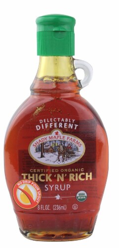 Shady Maple Farms Organic Thick 'N' Rich Syrup Perspective: front