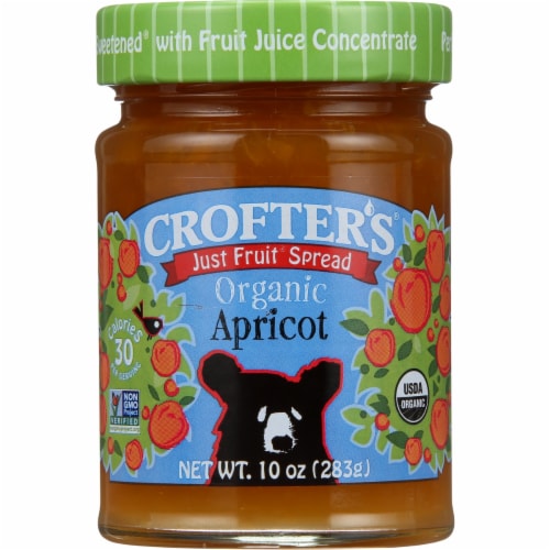 Crofter's Organic Just Fruit Apricot Spread Perspective: front