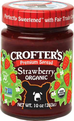 Crofter's Organic Strawberry Premium Spread Perspective: front