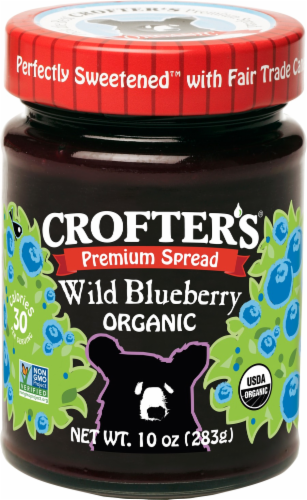 Crofter's Organic Wild Blueberry Premium Spread Perspective: front