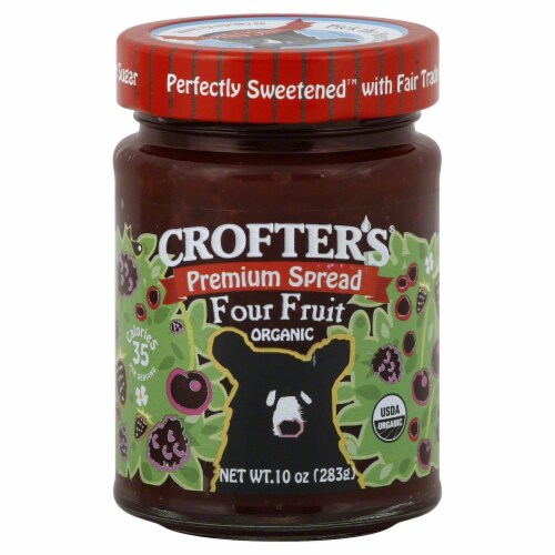 Crofter's Organic Four Fruit Fruit Spread Perspective: front