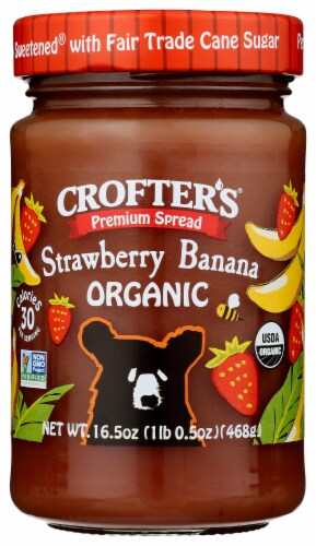 Crofter's® Organic Strawberry Banana Spread Perspective: front