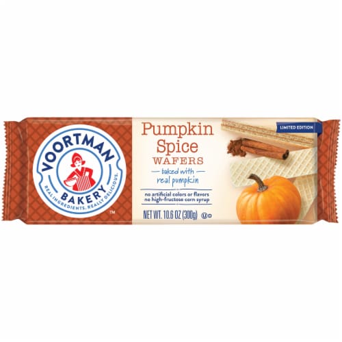 VOORTMAN Pumpkin Spice Wafers 10.6 oz Perspective: front