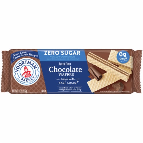 Voortman Bakery Sugar Free Chocolate Wafers Perspective: front