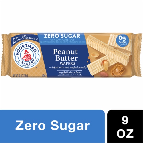 Voortman Bakery Zero Sugar Peanut Butter Wafers Perspective: front