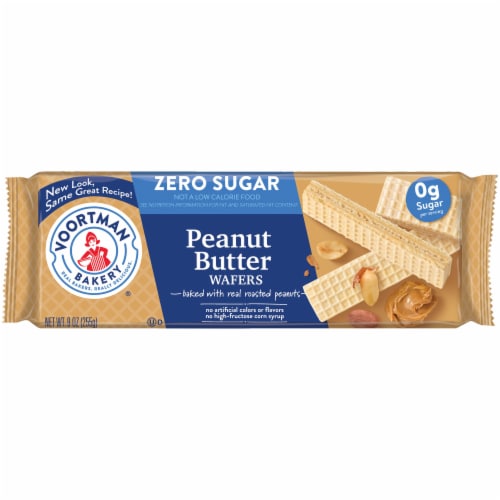 Voortman Bakery Zero Sugar Peanut Butter Wafers Perspective: front