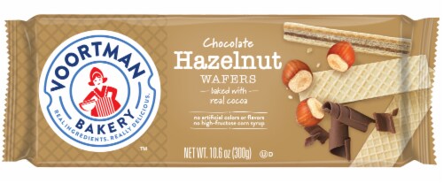 Voortman Chocolate Hazelnut Wafers Perspective: front