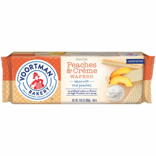 Voortman™ Peaches & Creme Wafers Perspective: front