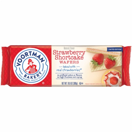 Voortman Bakery® Limited Edition Strawberry Shortcake Wafers Perspective: front