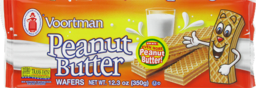 Voortman Peanut Butter Wafer Cookies Perspective: front