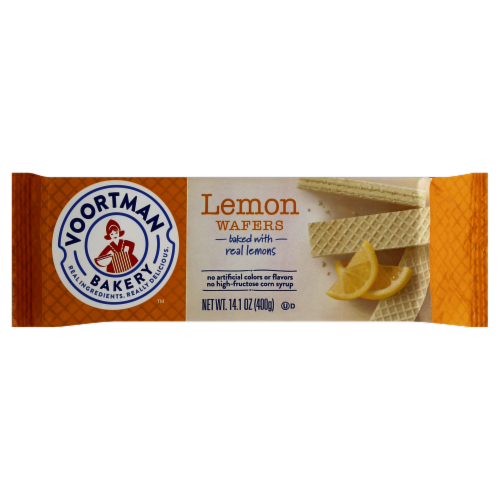 Voortman Lemon Wafers Perspective: front