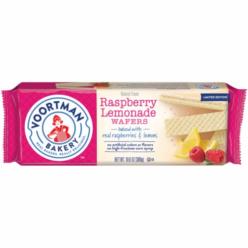 Voortman™ Bakery Rasberry Lemonade Wafers Perspective: front