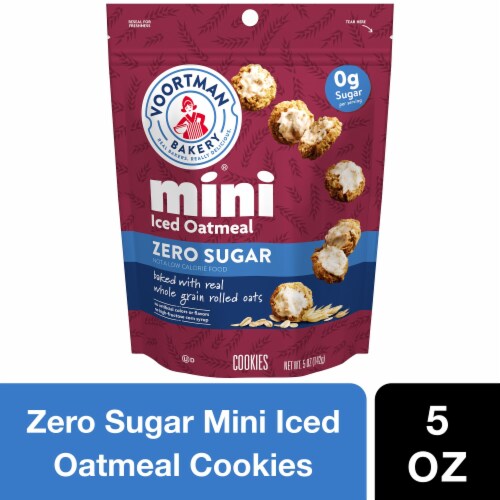 Voortman Bakery™ Sugar Free Mini Iced Oatmeal Cookies Perspective: front