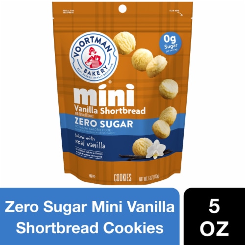 Voortman Bakery™ Sugar Free Mini Vanilla Shortbread Cookies Perspective: front