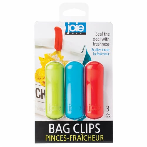 Set of 6 handy magnetic food kitchen BAG CLIPS in assorted colors NEW!