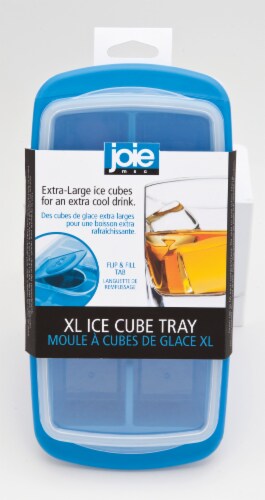 Joie Extra-Large Ice Cube Tray with Lid - Transparent/Blue Perspective: front