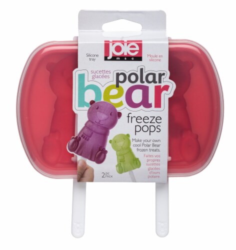 Joie Polar Bear Freezer Pop Molds - Red/White Perspective: front