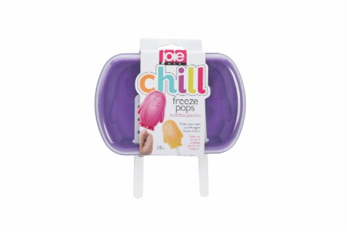 Joie Penguin Shaped Freezer Pop Molds - Purple/White Perspective: front