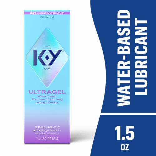 K-Y® Ultragel® Unique Water-Based Liquid Personal Lubricant Perspective: front