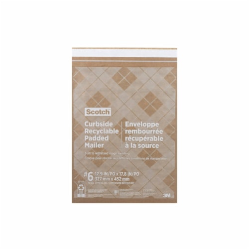 Scotch™ Curbside Recyclable Padded Mailer Perspective: front