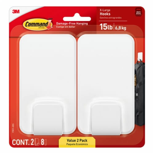 Command™ X-Large Utility Hooks Perspective: front