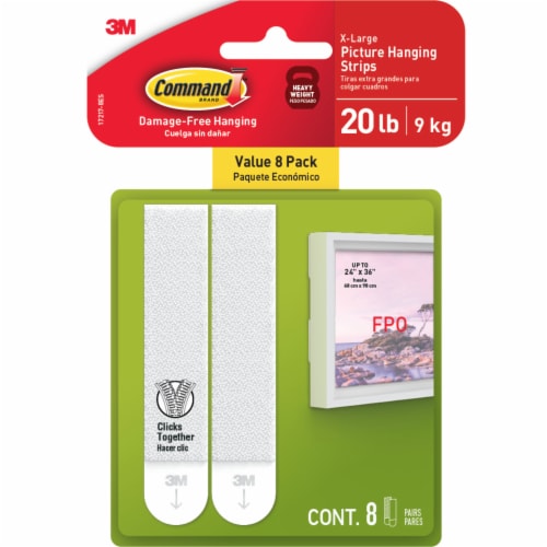 Command Large Picture Hanging Strips, 24 ct