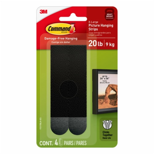 Command™ Picture Hanging Strips - Black, 8 ct - Ralphs