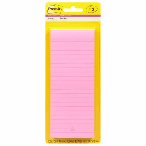 Post-it® Super Sticky Lined Notes Perspective: front