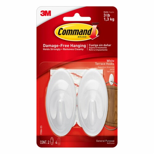 Command White Terrace Hook, 1pk Kroger