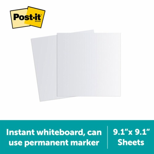 Post-It® Flex Write Surface Sheets - White, 9.1 in x 9.1 in - Smith's Food  and Drug