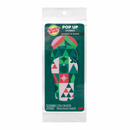 Scotch-Brite® Holiday Pop Up Sponge Clipstrip Perspective: front