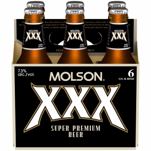 Molson® XXX Super Premium Beer Perspective: front