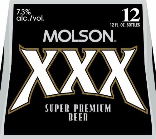 Molson® XXX Super Premium Beer Perspective: front