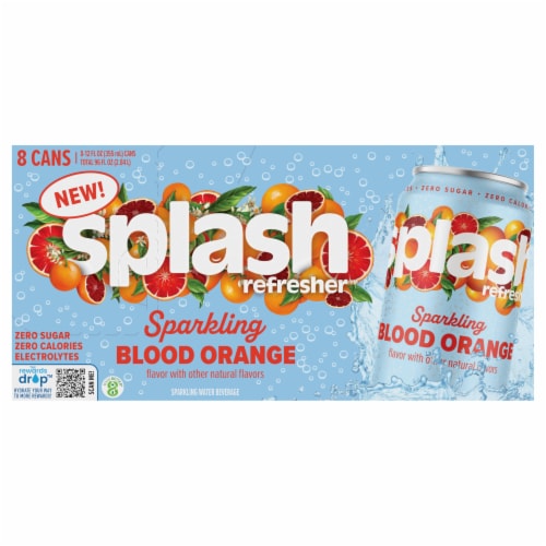 Splash Refresher™ Blood Orange Flavor Sparkling Water Perspective: front