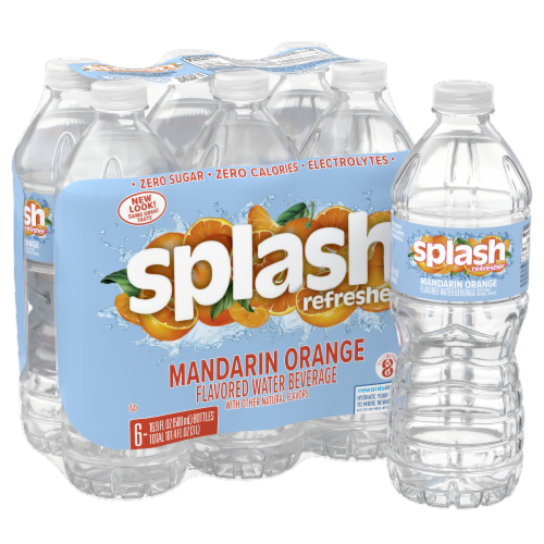 Splash Blast™ Lemon Flavored Bottled Water Perspective: front
