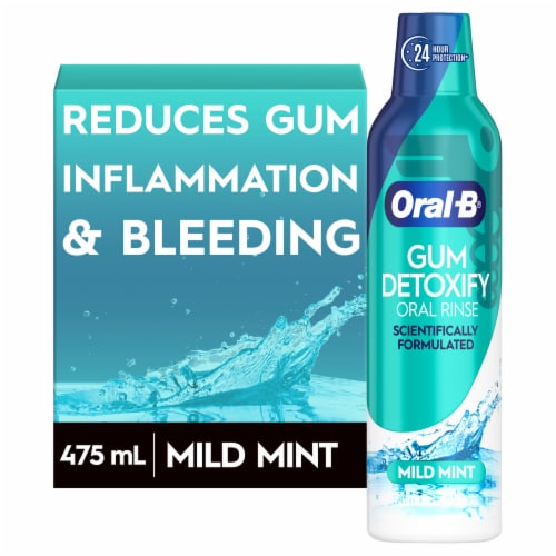 Oral-B Gum Detoxify Mouthwash Special Care Oral Rinse Perspective: front