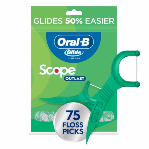 Oral-B Glide with Scope Long Lasting Mint Flavor Floss Picks, 75 - Kroger