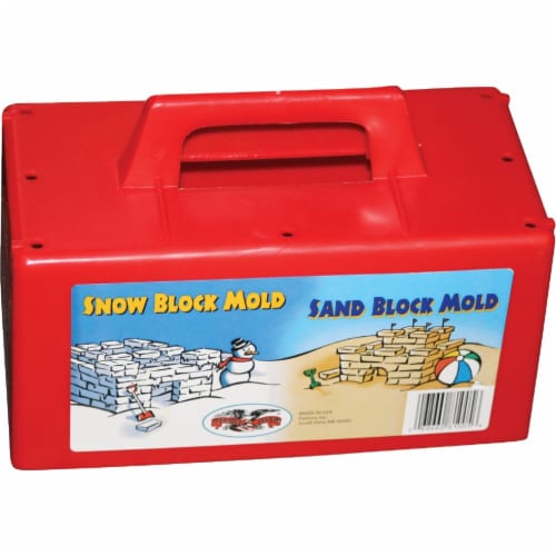 Flexible Flyer Red Plastic Sand & Snow Block Maker 605 Perspective: front