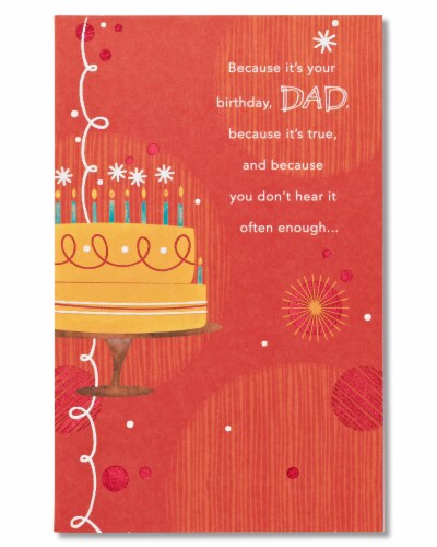 American Greetings Birthday Card for Dad (You're Loved) Perspective: front